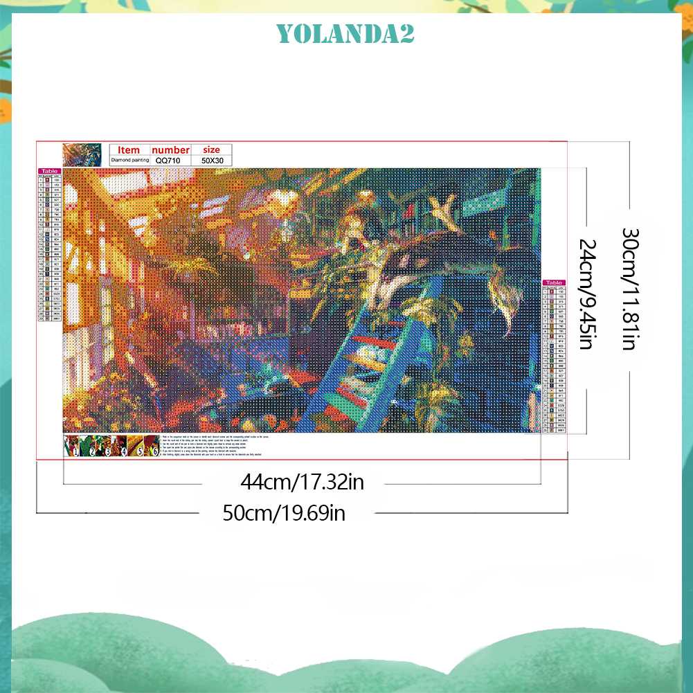 Tranh Đính Đá Kim Cương Toàn Bộ 5D DIY Hình Vẽ Ngôi Nhà Mơ Ước