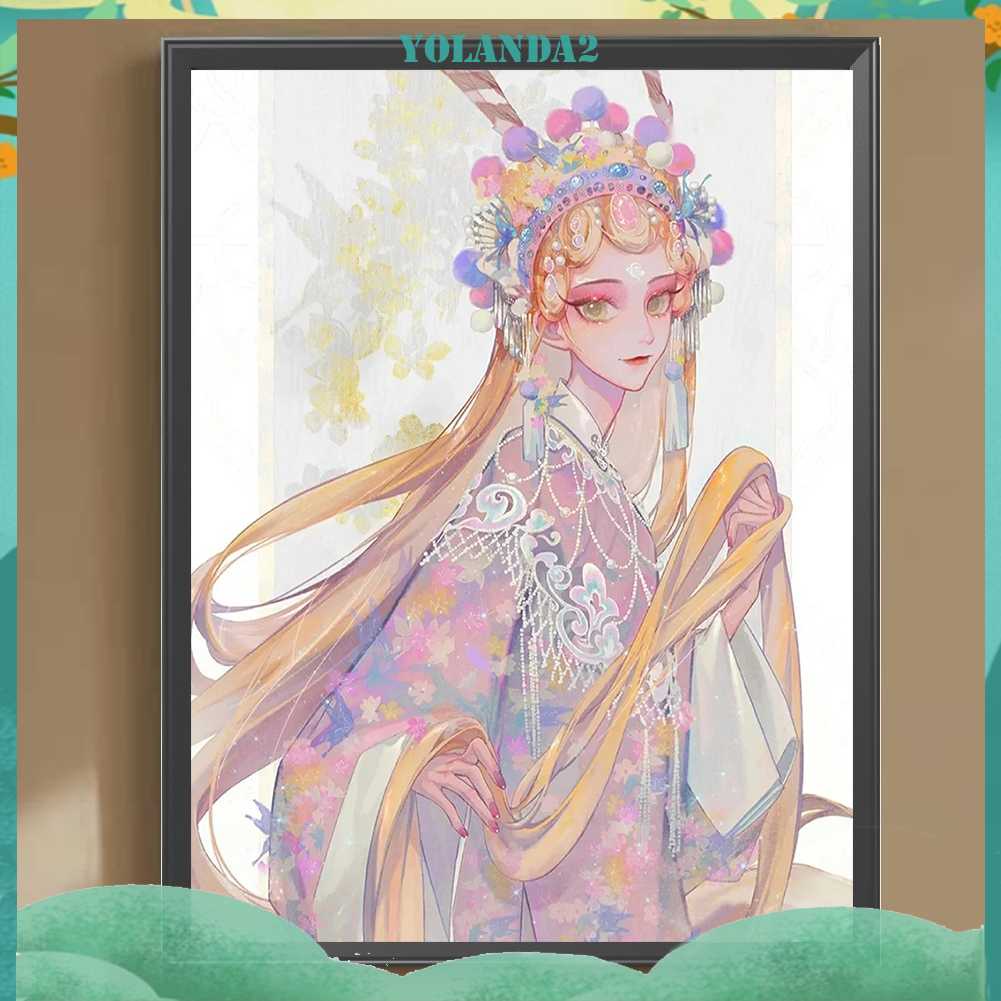 Tranh Đính Đá Kim Cương Toàn Bộ 5D DIY Hình Búp Bê