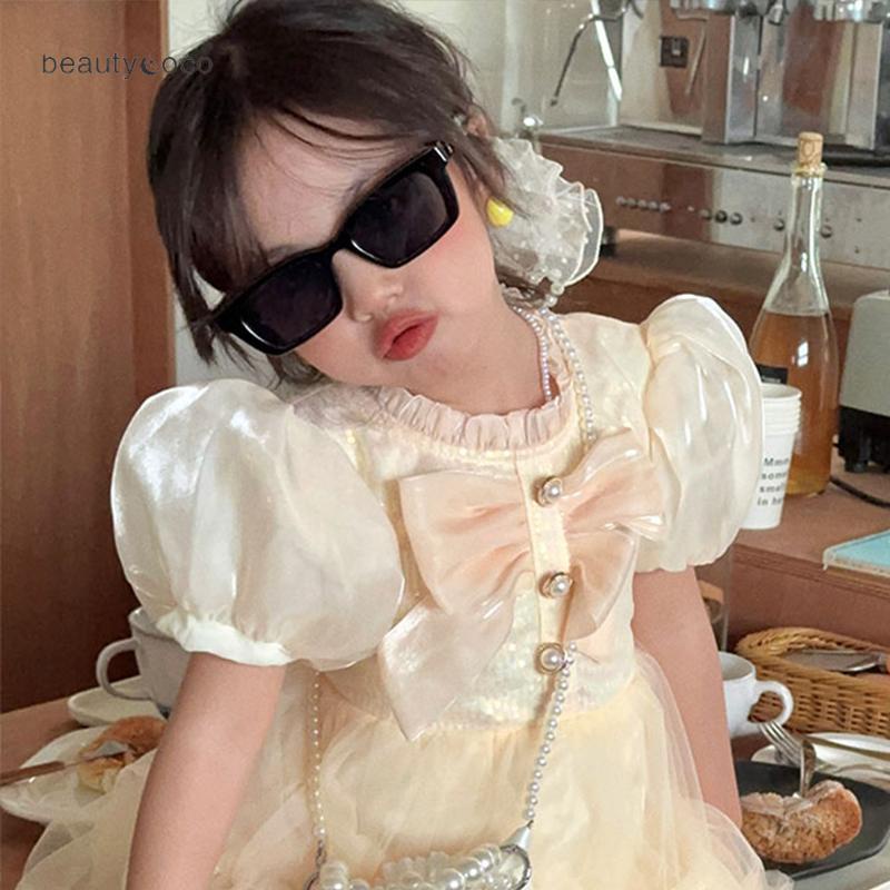 Beautycoco🍊Kính mát vuông màu trơn chống tia UV400 thời trang Hàn Quốc cho bé