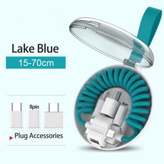 Dây cáp sạc 3 cổng usb 8pin type-c 3 trong 1 chuyên dụng cho điện thoại android