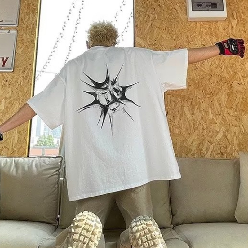 Áo Thun Tay Ngắn Cổ Tròn In Hình Thorn Thời Trang Mùa Hè Cho Nam