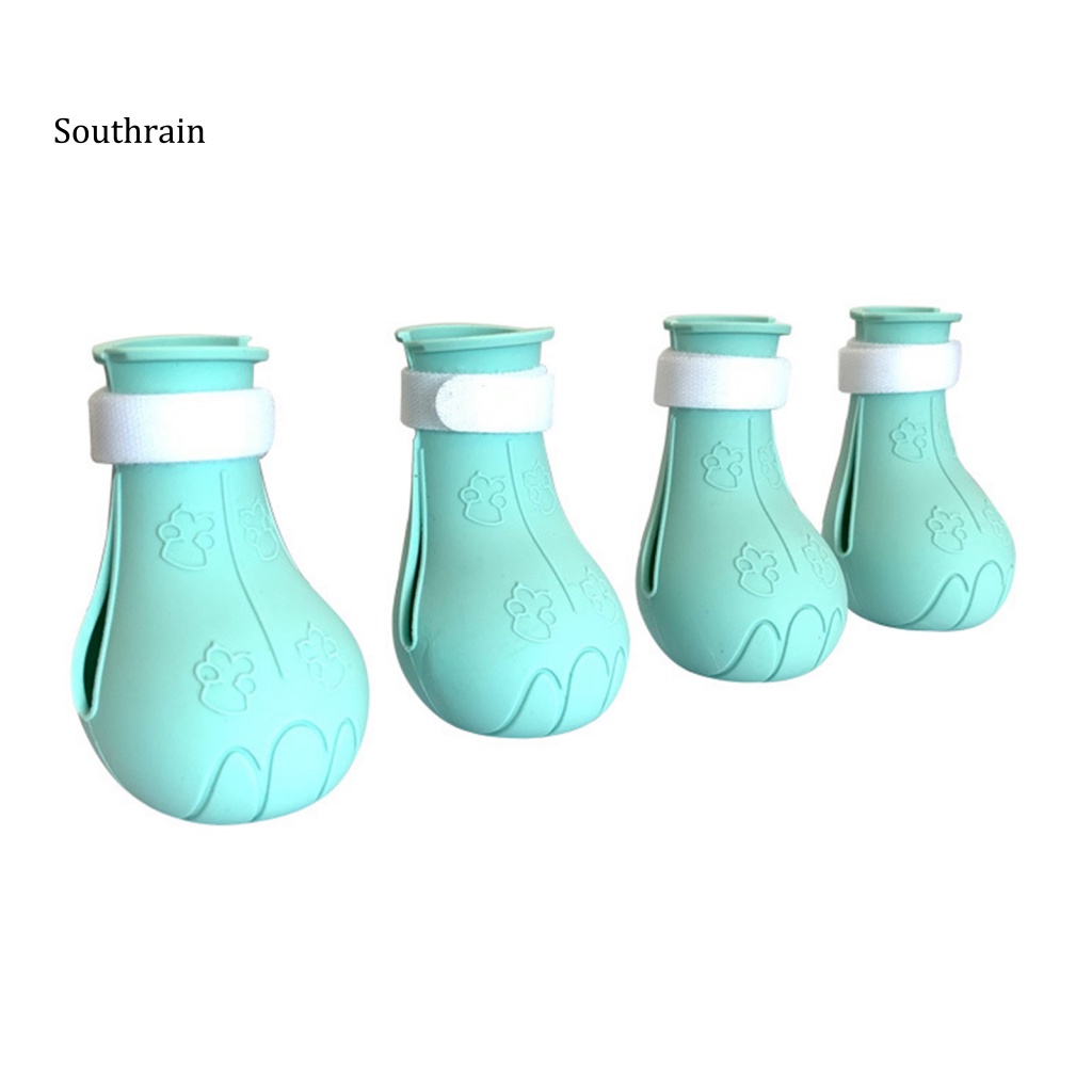 Bộ 4 Vỏ Bọc Móng Vuốt Mèo Bằng Silicon Mềm Chống Trầy Xước