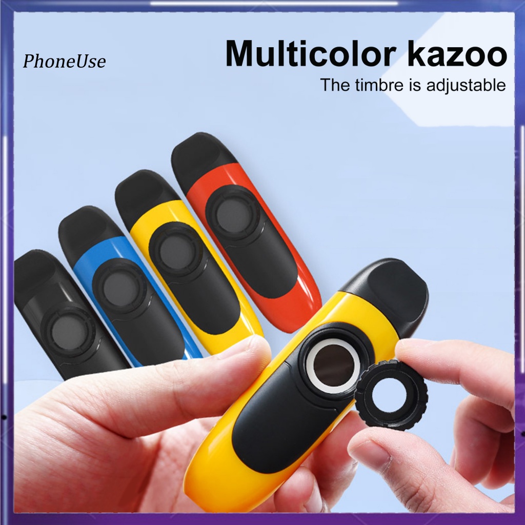 Kèn Kazoo Bằng Nhựa PU Có Dây Đeo Điều Chỉnh Âm Thanh Chuyên Nghiệp