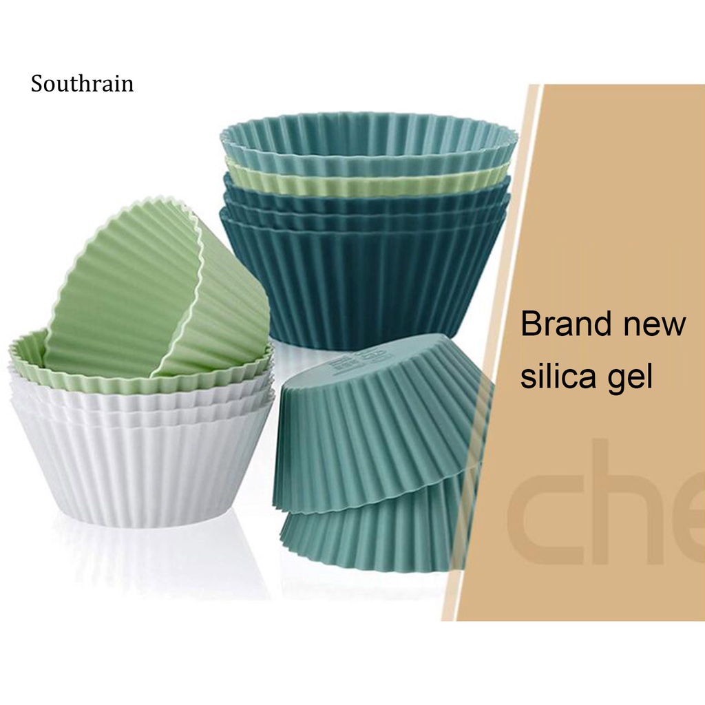 Set 12 Khuôn Silicone Làm Bánh Mousse Mini Chống Dầu Dễ Tháo Rời