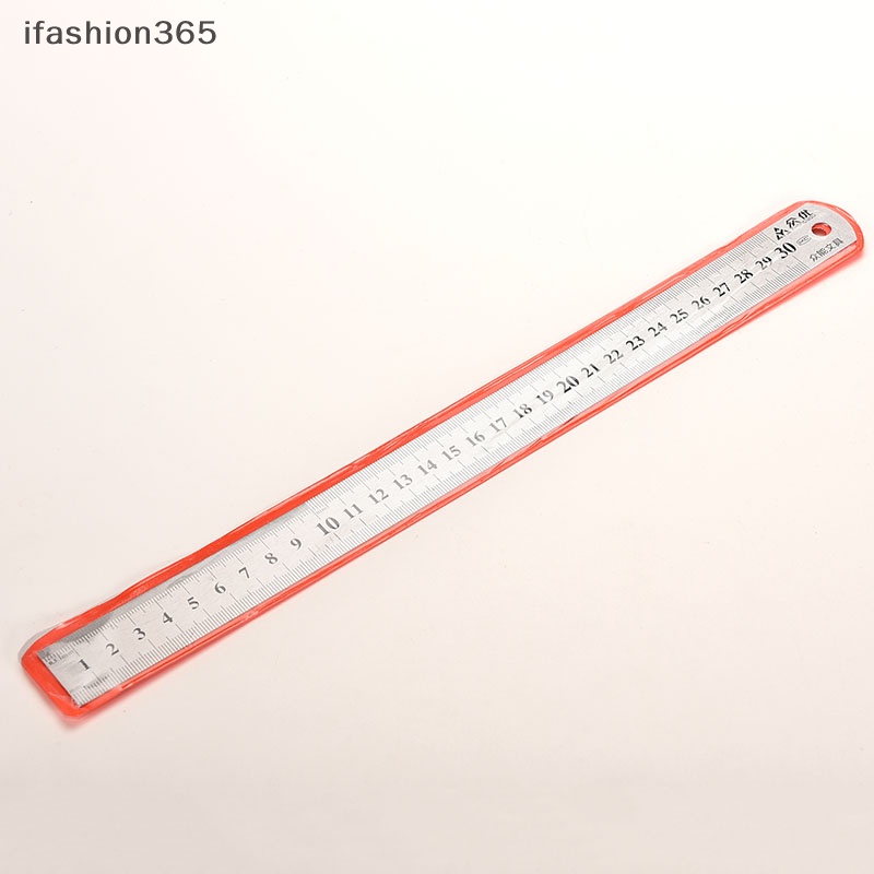 Thước Đo Hai Mặt Bằng Thép Không Gỉ ifashion365] 30cm 3CC