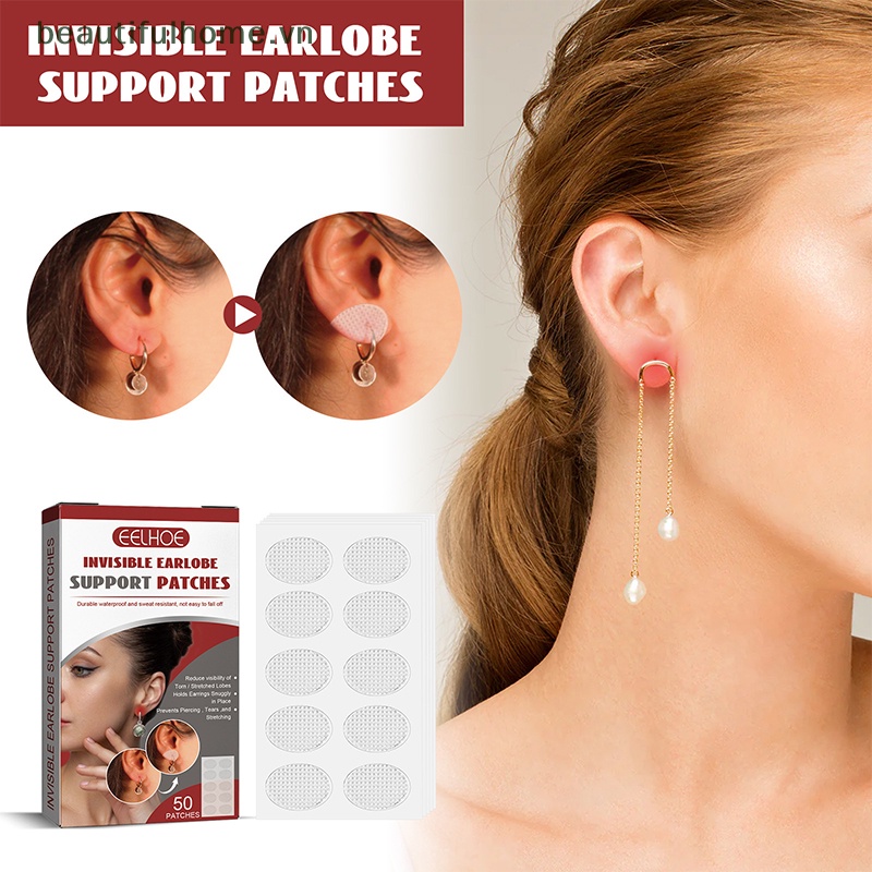 Bộ 50 Miếng Dán Hỗ Trợ Nâng Và Bảo Vệ Tai Ngăn Ngừa Rách