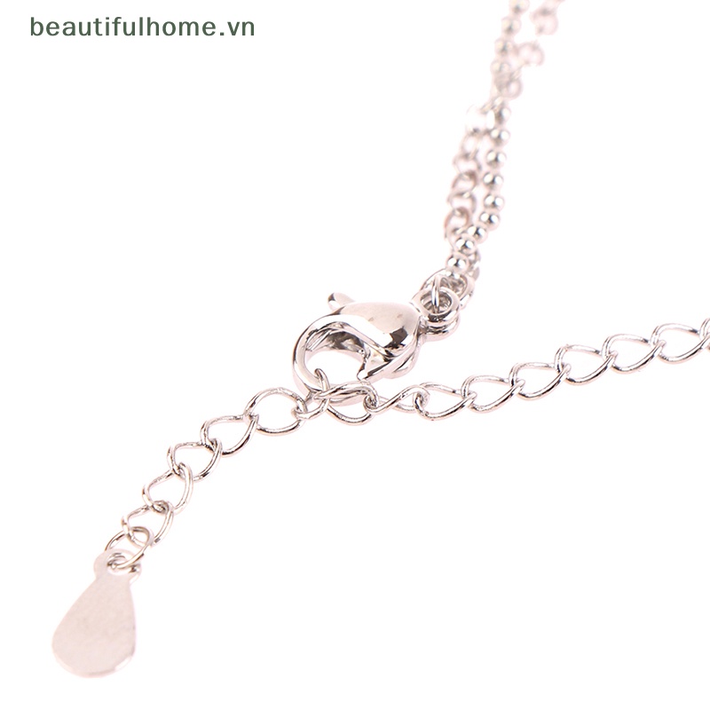 [beautifulhome] Vòng Cổ Choker Dây Xích Mặt Chữ Thập Đính Đá Zircon Trái Tim Cho Nữ Dự Tiệc [beauty]