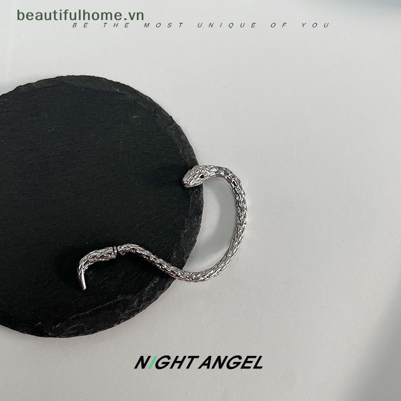 [beautifulhome] Bông Tai Dạng Kẹp Hình Rắn / Động Vật Hình Học Phong Cách Punk Cổ Điển Cá Tính Dành Cho Nữ Dự Tiệc Hàng Ngày [beauty]