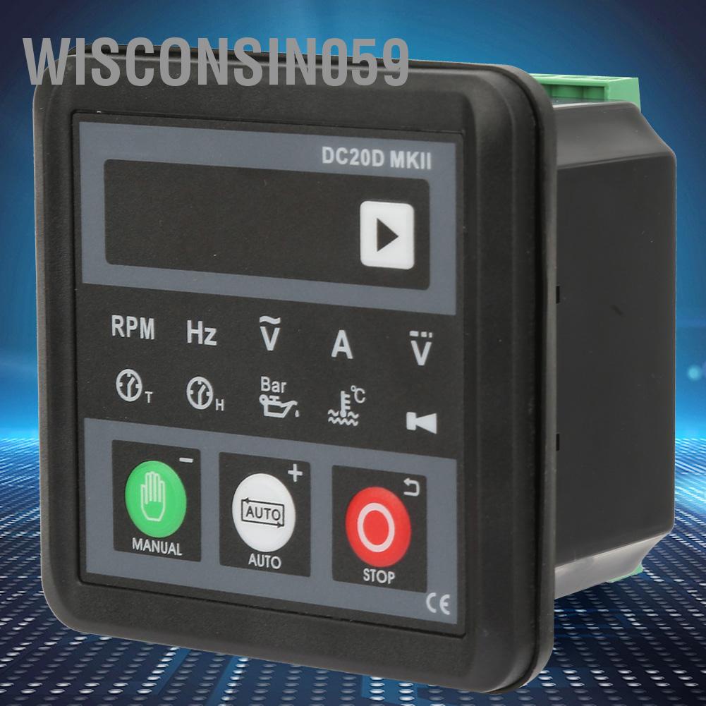 Wisconsin059 Bảng điều khiển mô-đun máy phát điện tử DC20D MKII cho động cơ Diesel hoặc