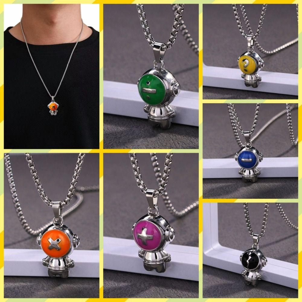 Vòng cổ Hợp Kim Mặt Hình Vũ Trụ Nhiều Màu Sắc Phong Cách Hàn Quốc WMES15H