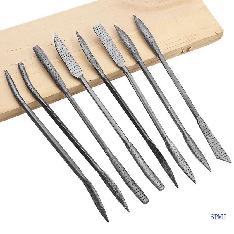 Bộ 8 Dụng Cụ Dũa Gỗ Chuyên Dụng Cho Thợ Mộc