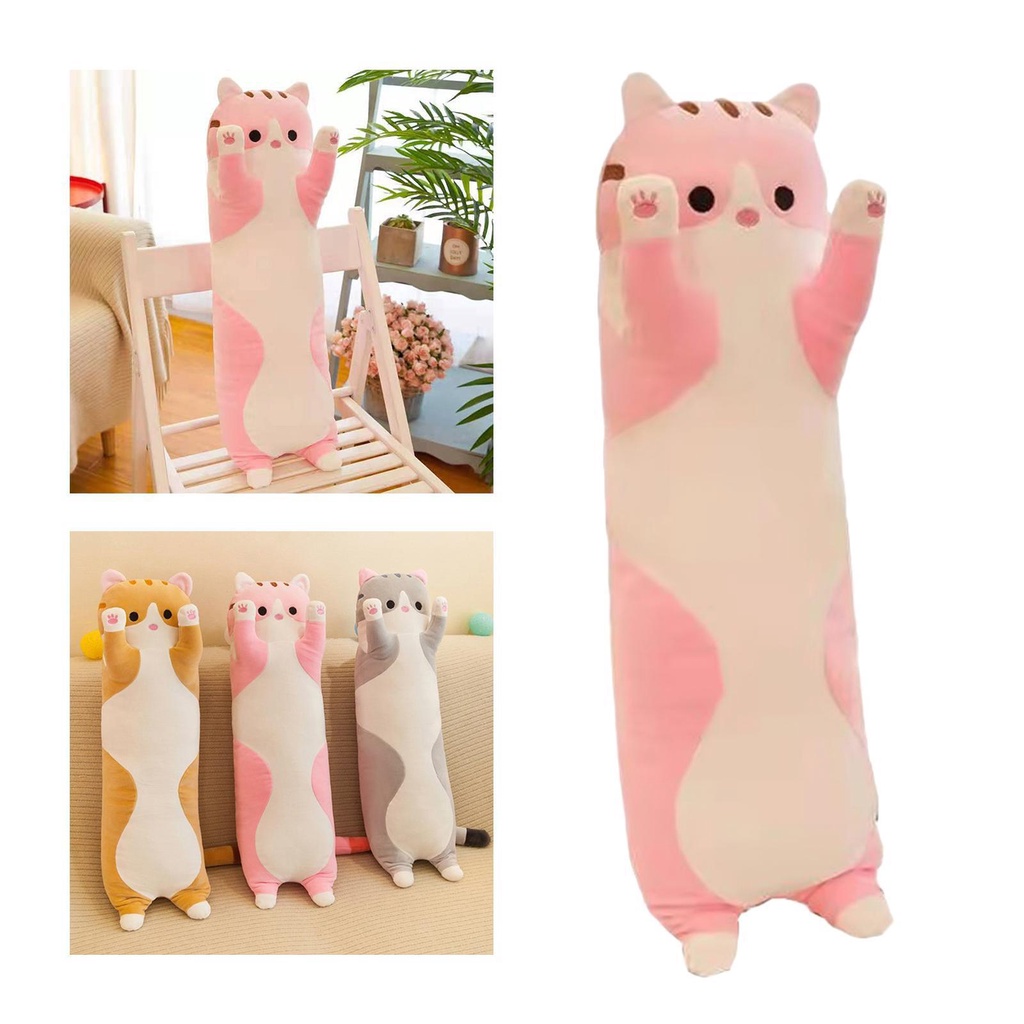 Mèo Nhồi Bông Mềm Mại Xinh Xắn 70cm