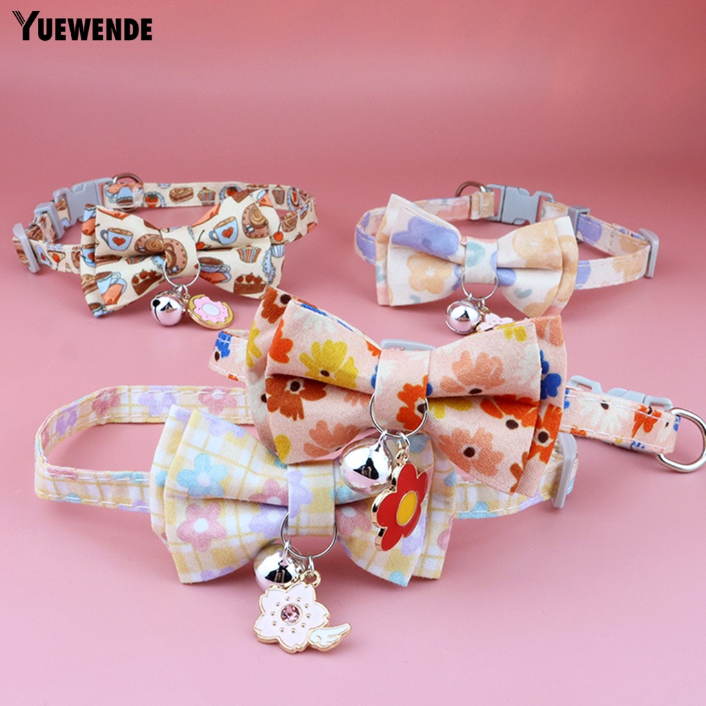 Yq.e Vòng Cổ In Họa Tiết Có Chuông Tháo Rời Được Dành Cho Mèo Cưng Trong Lễ Hội