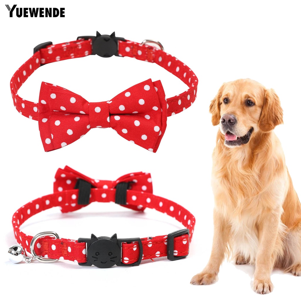 Nơ Đeo Cổ Họa Tiết Chấm Bi Xinh Xắn Cho Thú Cưng