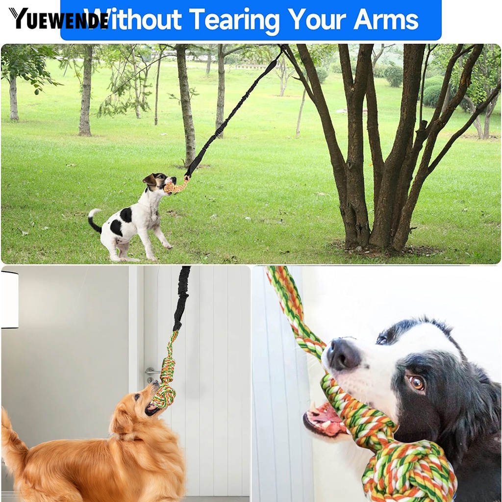 Yq.e Đồ Chơi Dây Thừng Co Giãn Tốt Giảm Căng Thẳng Làm Sạch Răng Chống Rách Cỡ Nhỏ Vừa Lớn Cho Cún Cưng Trong Nhà / Ngoài Trời