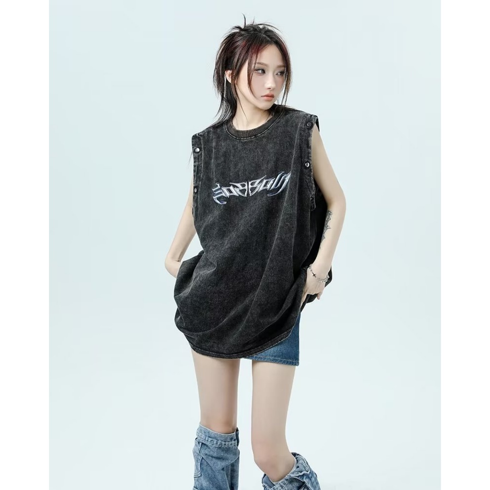 Áo Thun Cotton Tay Ngắn Dáng Rộng Phong Cách Đường Phố Mỹ Thời Trang Mùa Hè Cho Nam Và Nữ