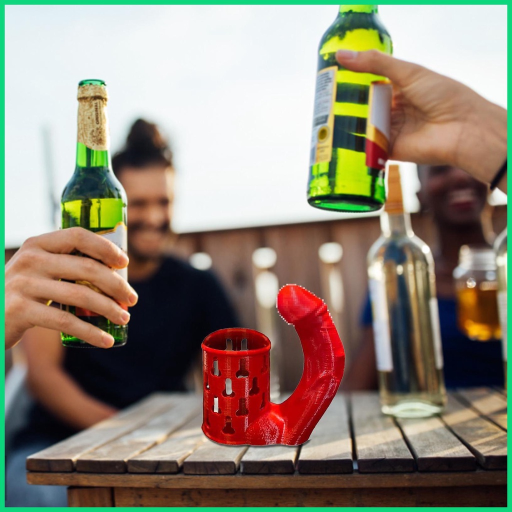 Giá Đỡ Cốc Bia Có Tay Cầm Thiết Kế Nhỏ Gọn Có Thể Tái Sử Dụng Cho The jiwvn