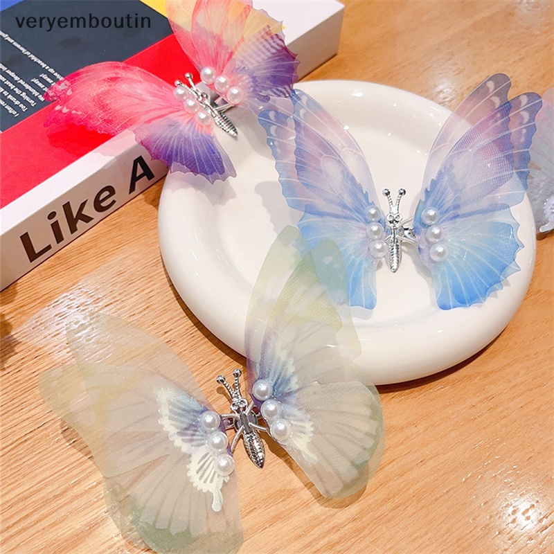 Kẹp Tóc Hình Bướm Phong Cách Cổ Điển Cho Bé Gái