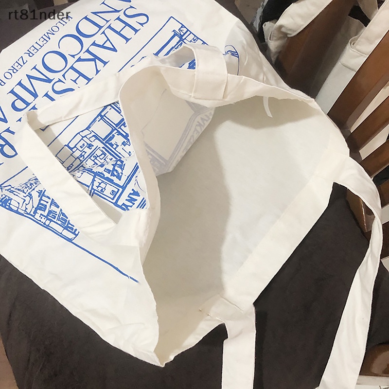 Rt Túi Xách Tay Bằng Vải Cotton In Hình Dành Cho Nữ