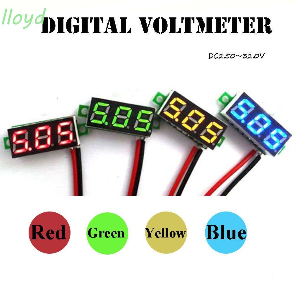 Vôn Kế DC0-30V 2 Dây Chuyên Dụng Cho Xe Hơi / Xe Máy