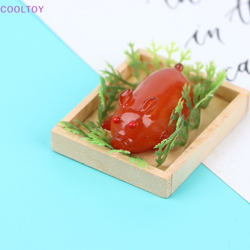 Mô Hình Khay Đựng Thức Ăn Hình Chú Heo Tỉ Lệ 1: 12 Trang Trí Nhà Búp Bê