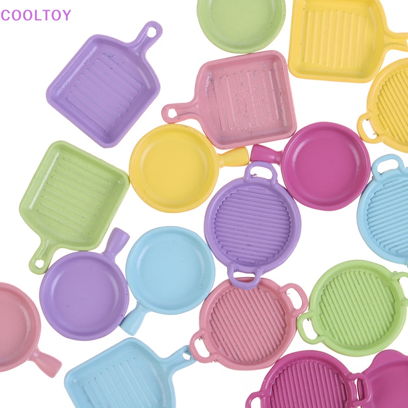 Set 4 Đĩa Mini Tỉ Lệ 1 / 12 Dùng Để Trang Trí Nhà Búp Bê