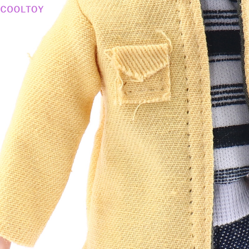 Cooltoy Áo Khoác Bằng Sứ Màu Vàng Tỷ Lệ 1: 12 Dành Cho Nhà Búp Bê