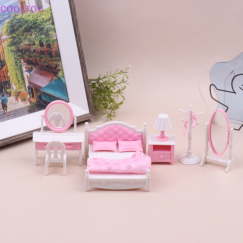 Cooltoy 1 Bộ Nội Thất Phòng Ngủ Búp Bê Có Móc Treo