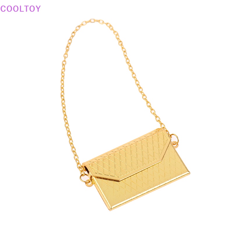 Túi Xách Tay Bằng Kim Loại Thời Trang Cho Búp Bê Tỷ Lệ 1 / 12