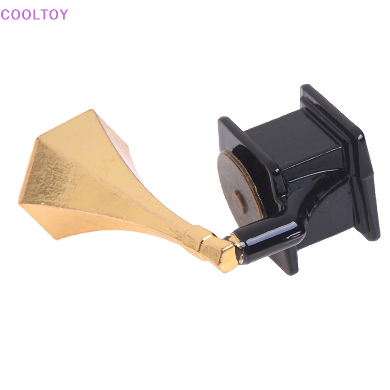 Cooltoy Mô Hình Máy Hát Đĩa Phong Cách vintage Tỉ Lệ 1: 12 Trang Trí Nhà Búp Bê