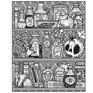Halloween Magic Painting Book