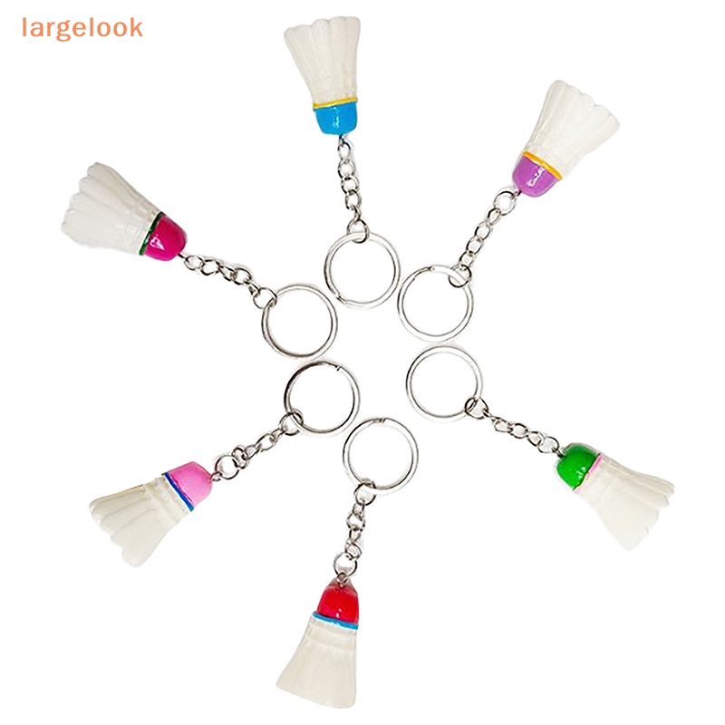 Móc Khóa Quả Cầu Lông Mini Bằng Nhựa PVC Dễ Thương Giá Đỡ