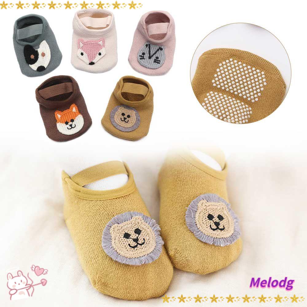 Vớ Cotton Mềm Chống Trượt In Họa Tiết Động Vật Dành Cho Bé Sơ Sinh