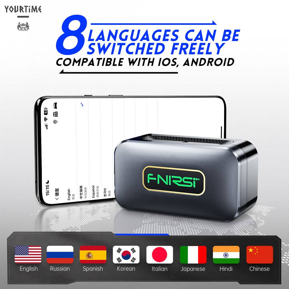 Đầu Đọc Mã Vạch Bluetooth 5.1 OBD2 Cho Xe Hơi IOS Android