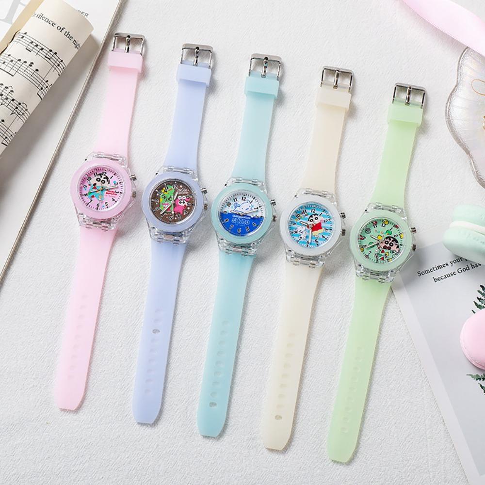 Đồng Hồ Đeo Tay Điện Tử Chống Thấm Nước Hình Shin-Chan Hoạt Hình Dành Cho Trẻ Em