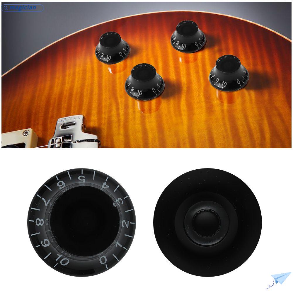 Núm Vặn Điều Chỉnh Âm Lượng Đàn Guitar Bằng Nhựa Màu Trắng Đen