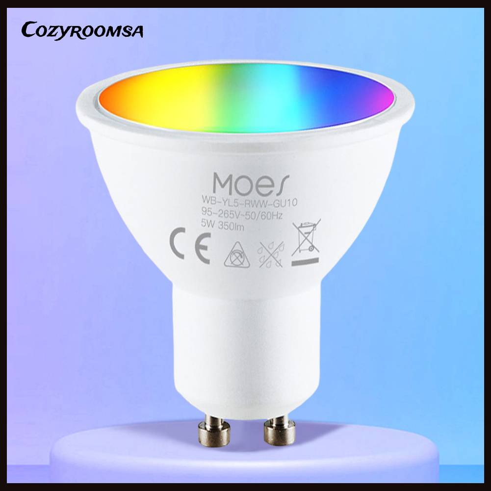 Bóng Đèn Thông Minh MoesHouse GU10 400LM Wi-Fi 2.4GHz RGB Thay Đổi Màu Sắc