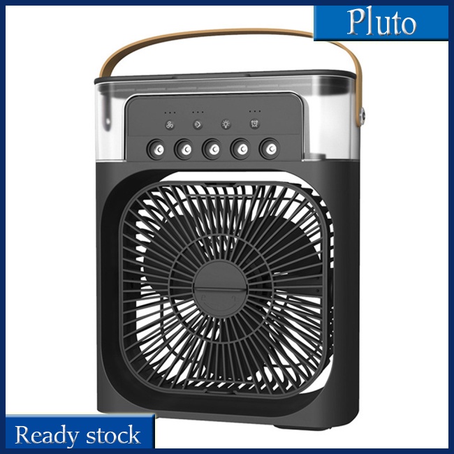 Quạt Điều Hòa Không Khí Di Động 6 Inch Với 3 Tốc Độ 5 7 Màu Có Đèn