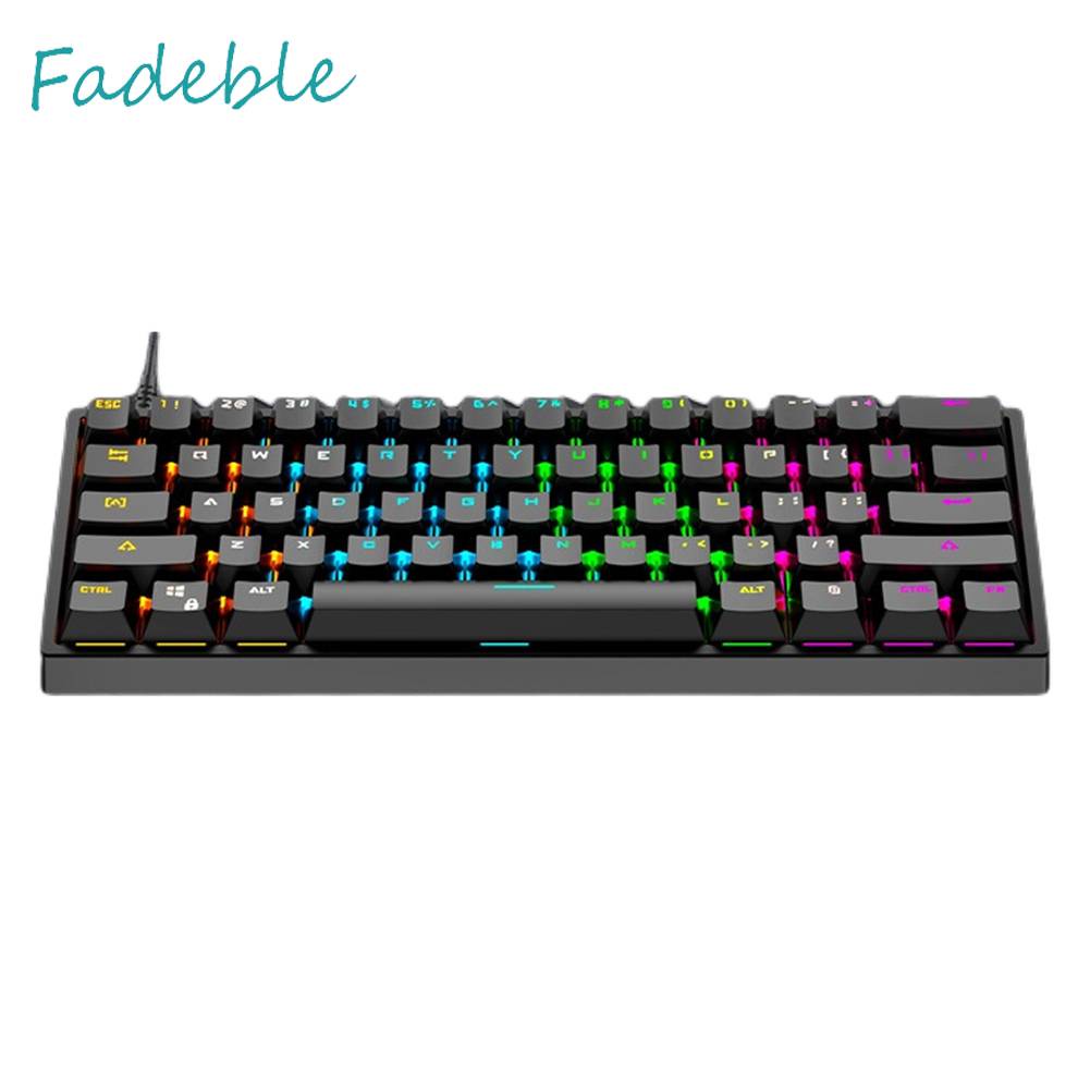 Bàn PhíM Có Dây 61 PhíM Với Led NềN Xanh Lá Cho PC / Laptop