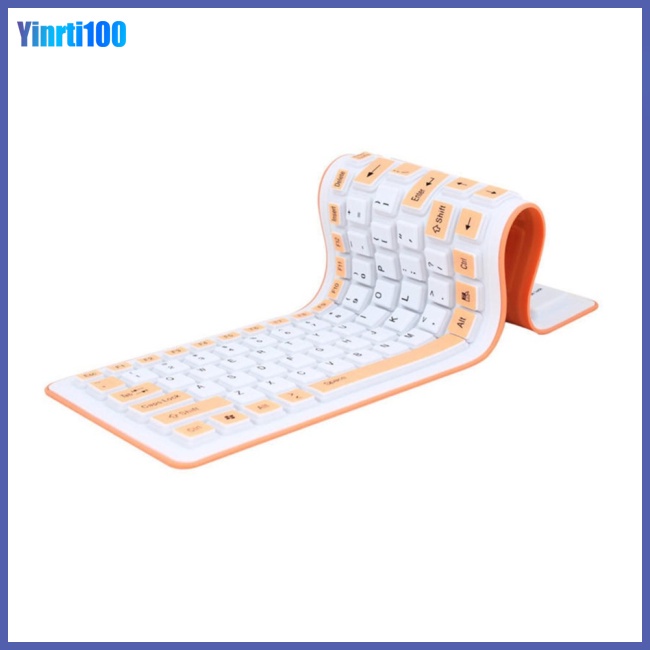 Bàn Phím Silicone Mềm Gấp Gọn Linh Hoạt Không Gây Tiếng Ồn Chống Thấm Nước Cho Pc Laptop