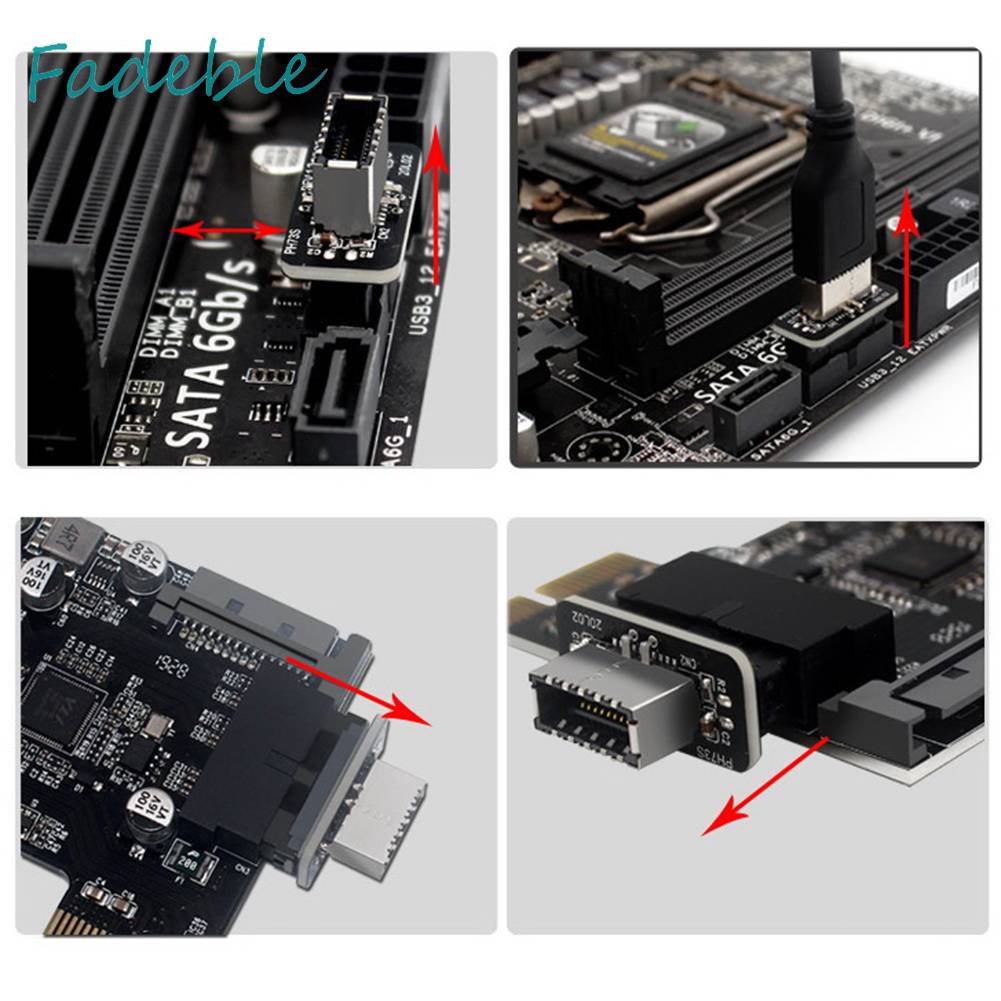 Đầu Chuyển Đổi Usb 3.0 19P / 20P Sang TYPE-C Cho Bo Mạch Chủ