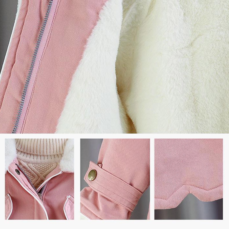 Áo Khoác cotton Dày Dặn Giữ Ấm Mùa Thu Đông Dành Cho Bé Gái