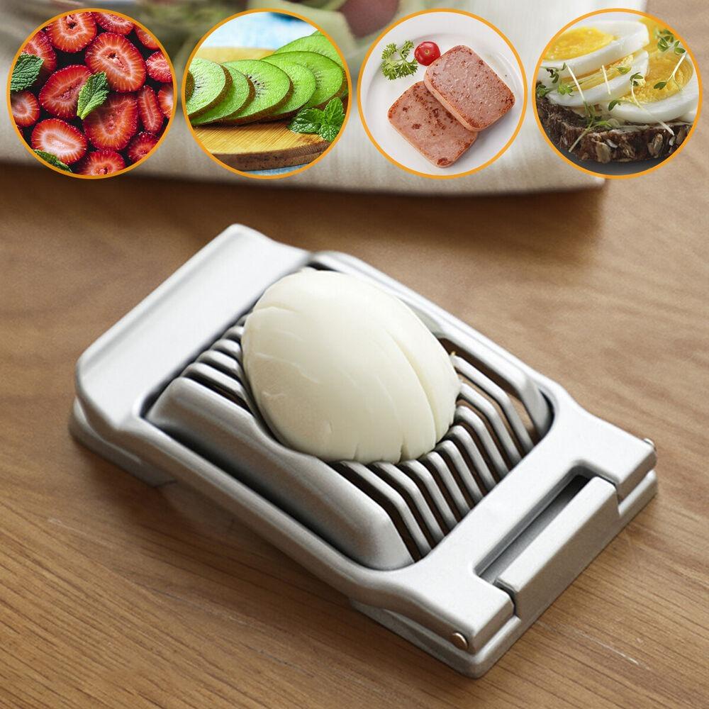 Dụng Cụ Cắt Dâu Tây / Trứng Bằng Hợp Kim Nhôm Đa Năng Tiện Dụng