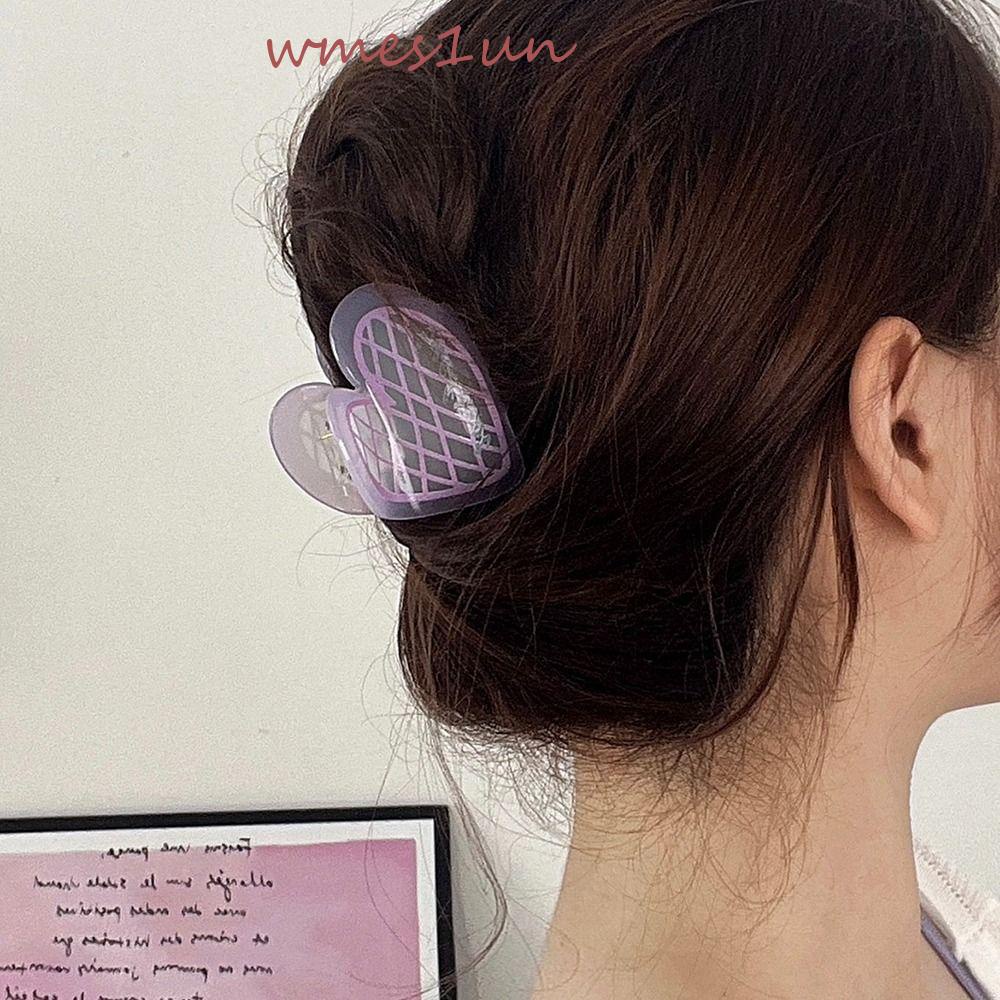 Kẹp Tóc Hình Trái Tim WMES15H Phong Cách Hàn Quốc Dành Cho Nữ