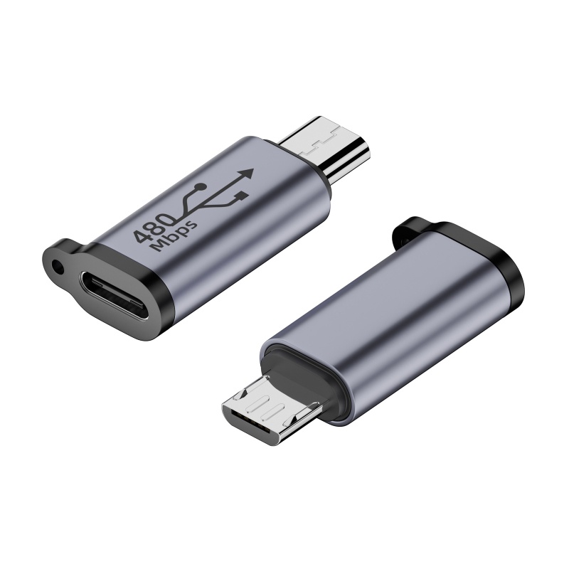 Đầu Chuyển Đổi micro usb Sang mini usb type-c Bằng Hợp Kim Nhôm Tiện Dụng