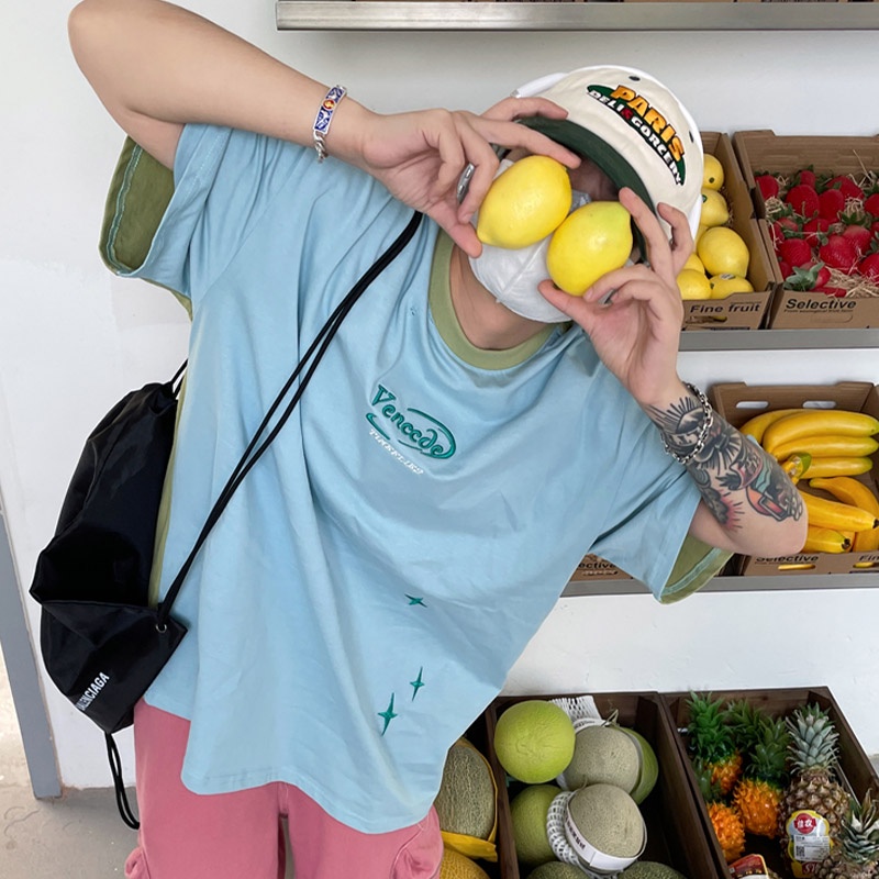 Áo Thun Nam Tay Ngắn Cổ Tròn Thời Trang Cá Tính