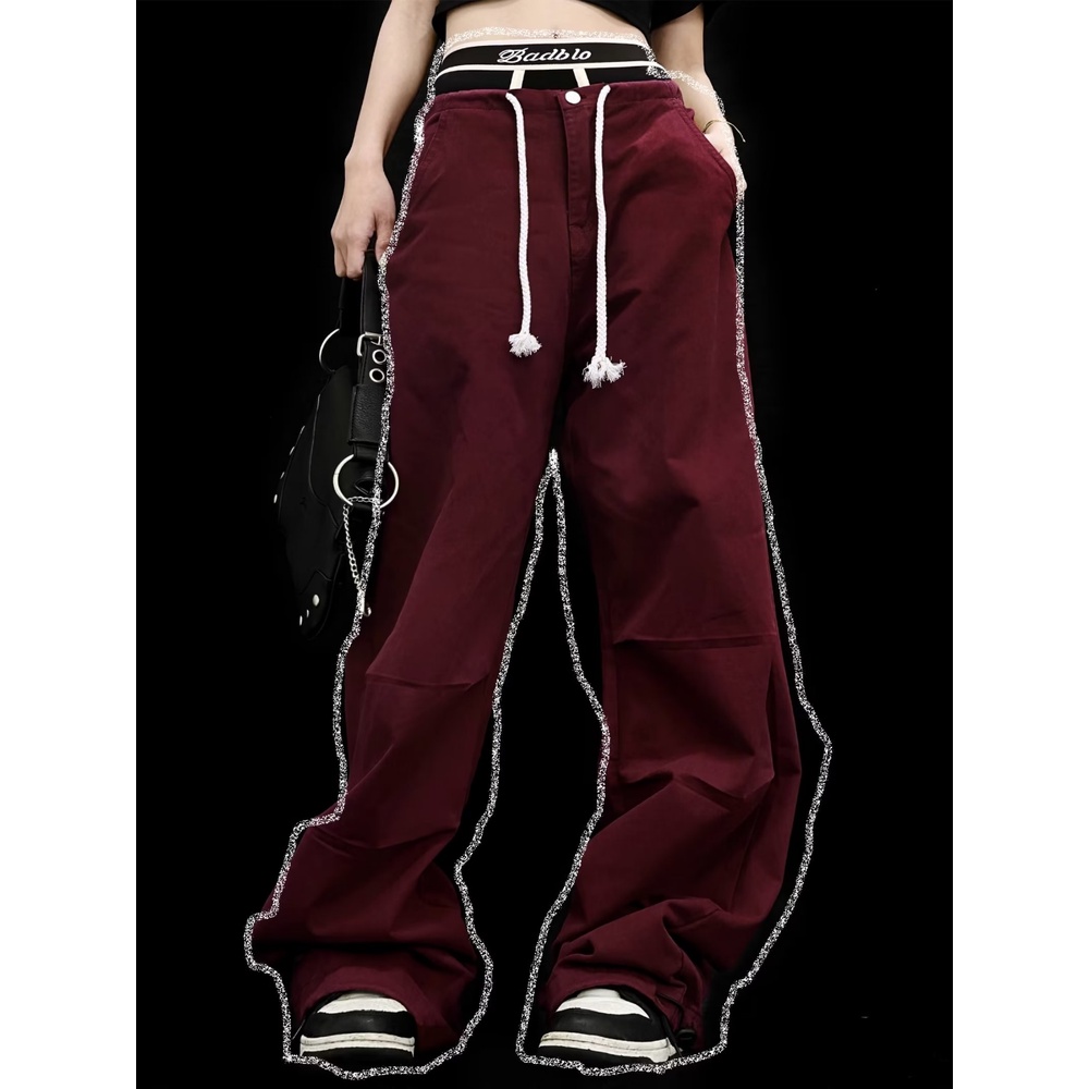 Quần Dài Ống Rộng Phong Cách Hiphop Đường Phố Cho Cặp Đôi