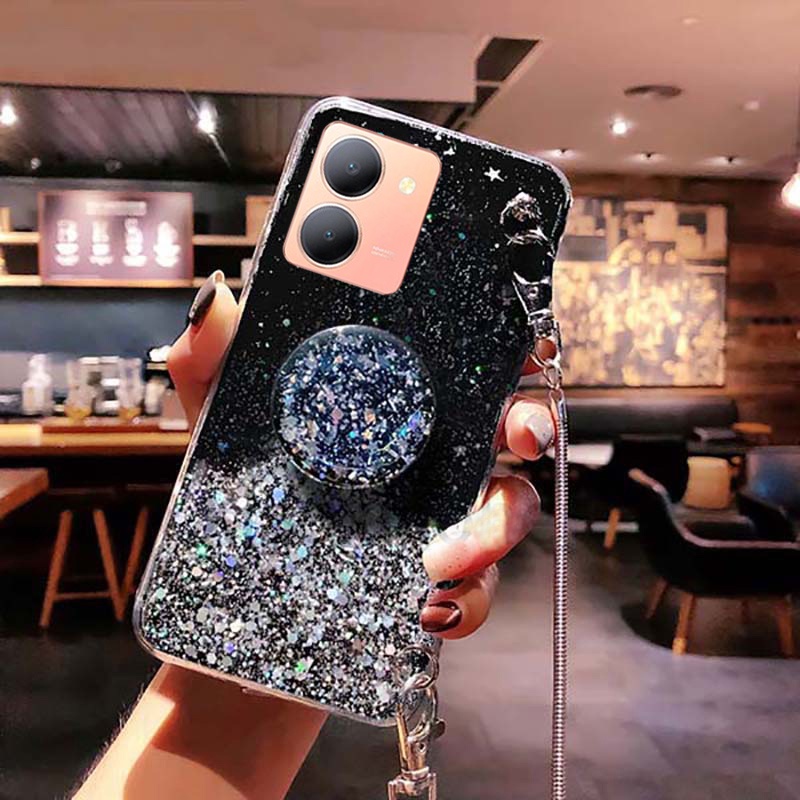 Điện Thoại Ốp Lưng Hình Sao Cho vivo y27s Giá Đỡ