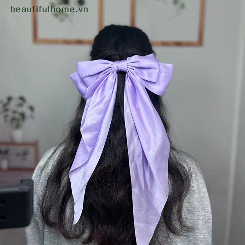 Kẹp Tóc Nơ Lớn Thời Trang Hàn Quốc Cho Nữ