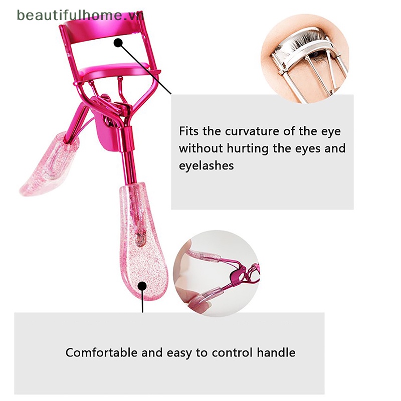 Kẹp Uốn Mi Bằng Thép Carbon Bền Với 2 Miếng Đệm Silicone